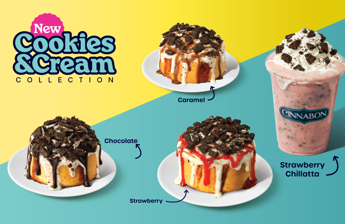 Cinnabon: New Cookies & Cream Collection