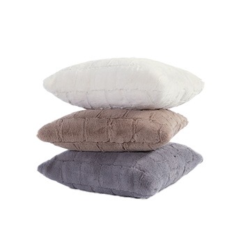 Καφέ διακοσμητικό μαξιλάρι Rabbit Fur Barlow