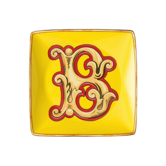 Κίτρινο πιάτο B Holiday Alphabet, Versace
