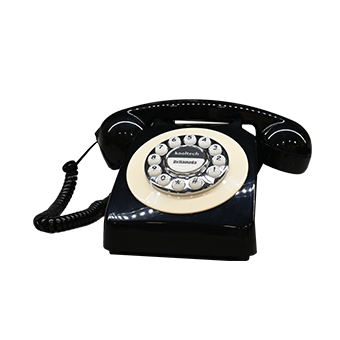 Μαύρο vintage σταθερό τηλέφωνο 