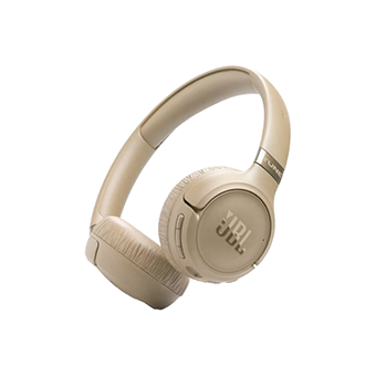 Μπεζ ασύρματα ακουστικά κεφαλής, JBL