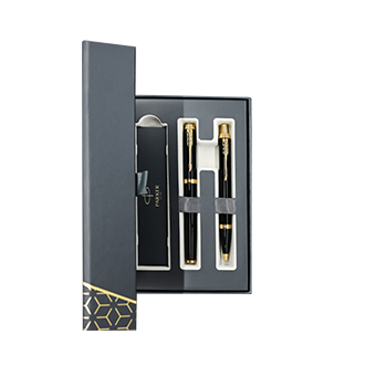 Μαύρο σετ στυλό και θήκη Ballpoint, Parker