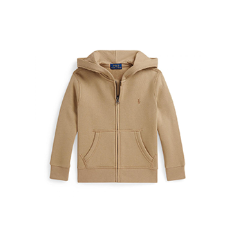 Μπεζ παιδική ζακέτα με κουκούλα, Polo Ralph Lauren