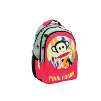  Ροζ τσάντα πλάτης δημοτικού unisex, Paul Frank
