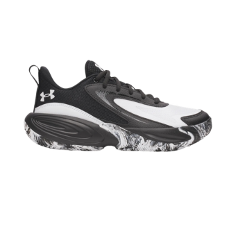 Ασπρόμαυρα αθλητικά sneakers με σχέδιο στη σόλα