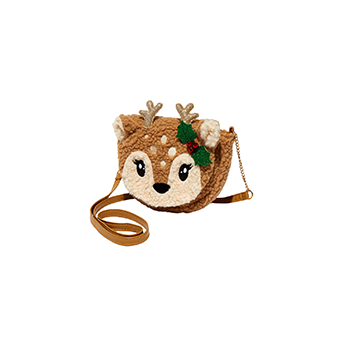 Καφέ χιαστί τσάντα ελάφι