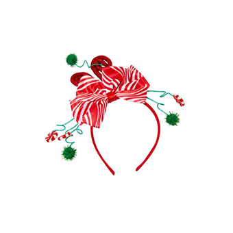 Christmas headband with bow