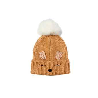 Brown deer beanie 