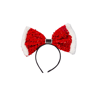 Christmas hair band with bow