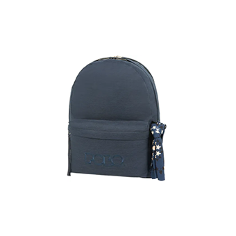 Μπλε σακίδιο με φουλάρι, Polo