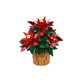 Γλάστρα με κόκκινα λουλούδια