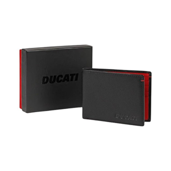 Μαύρο δερμάτινο πορτοφόλι, Ducati