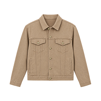 Μπεζ unisex denim jacket