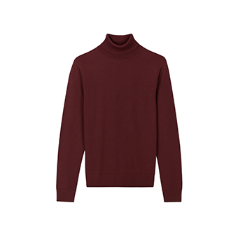 Μπορντό πλεκτό βαμβακερό ζιβάγκο