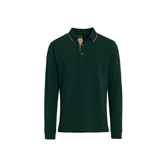 Πράσινη μακρυμάνικη polo μπλούζα