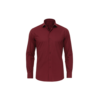 Μπορντό regular fit πουκάμισο