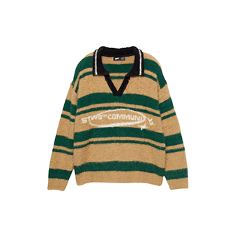 Κίτρινο πουλόβερ με ρίγες