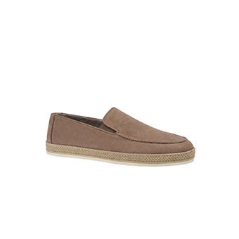 Ανδρικές καφέ δερμάτινες εσπαντρίγιες Nubuck