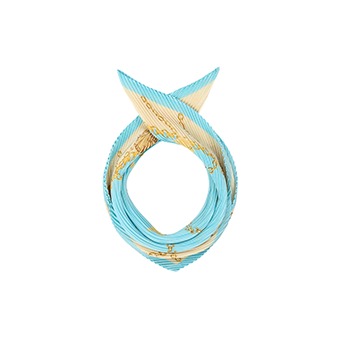 Light blue scarf with pattern