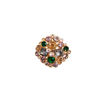 Brooch with colorful stones