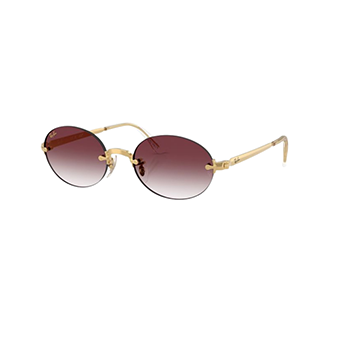 Burgundy sunglasses with metal frame, Rayban