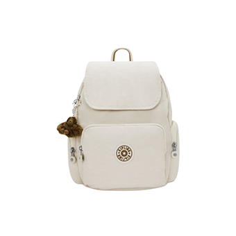 Κρεμ σακίδιο πλάτης με εξωτερικές τσέπες, Kipling