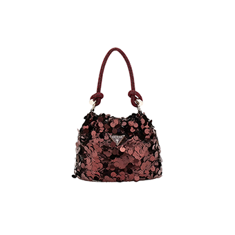 Μπορντό μίνι τσάντα χειρός Holiday Shine
