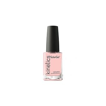Nail polish in a pastel pink shade, Kinetics
