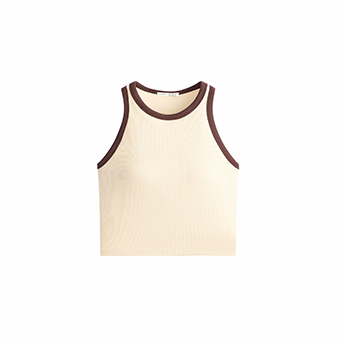 Butter yellow μακρύ tank top