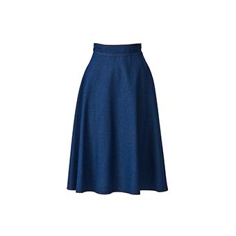 Denim μίντι φούστα