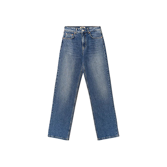 Ψηλόμεσο jean παντελόνι σε ίσια γραμμή