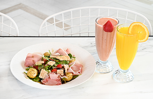 Healthy drinks and snacks